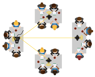 Snom conference phone C520 wireless-expansion-illustration